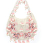 Rajwada White Velvet Embellished Clutch For Women