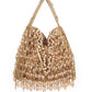 Rajwada Beige Velvet Embellished Clutch For Women