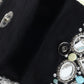 Rajwada Black Velvet Embellished Clutch For Women