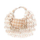 Rajwada Beige Velvet Embellished Clutch For Women