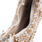 Rajwada Beige Velvet Embellished Clutch For Women