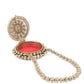 Rajwada Golden Velvet Embellished Clutch For Women