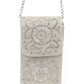 Rajwada Silver Jute Embellished Clutch For Women
