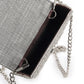 Rajwada Silver Jute Embellished Clutch For Women
