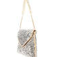 Rajwada Silver & Golden Silk Blend Embellished Clutch For Women