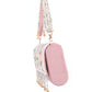 Rajwada Mauve Suede Embellished Clutch For Women