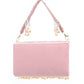 Rajwada Mauve Suede Embellished Clutch For Women