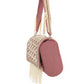 Rajwada Mauve Suede Embellished Clutch For Women