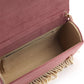 Rajwada Mauve Suede Embellished Clutch For Women