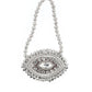 Rajwada Silver Velvet Embellished Clutch For Women