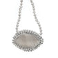 Rajwada Silver Velvet Embellished Clutch For Women