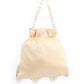 Rajwada Cream Silk Blend Embellished Potli For Women