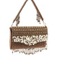 Rajwada Brown Velvet Embellished Clutch For Women