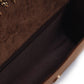 Rajwada Brown Velvet Embellished Clutch For Women