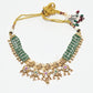 Rajwada Green And Golden Alloy Beaded Pearl Jewellery Set For Women