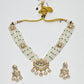 Rajwada Multi Colour Alloy Pearl Jewellery Set For Women