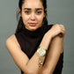 Rajwada White & Gold Alloy Embellished Bracelet For Women