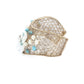 Rajwada White & Blue Alloy Embellished Bracelet For Women