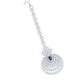 Rajwada Blue & Silver Alloy Embellished Jewellery Set For Women