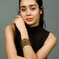 Rajwada Golden Alloy Embellished Bracelet For Women