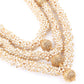 Rajwada Off White & Golden Alloy Embellished Jewellery Set For Women