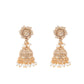 Rajwada Off White & Golden Alloy Embellished Jewellery Set For Women