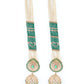 Rajwada Green & White Embellished Alloy Earrings For Women