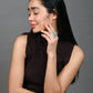 Rajwada Golden & White Alloy Embellished Ring For Women
