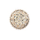 Rajwada Golden & White Alloy Embellished Ring For Women