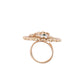 Rajwada Golden Alloy Embellished Ring For Women