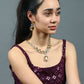 Rajwada Yellow Alloy Embellished Jewellery Set For Women