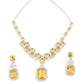 Rajwada Yellow Alloy Embellished Jewellery Set For Women