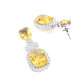 Rajwada Yellow Alloy Embellished Jewellery Set For Women
