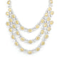 Rajwada Yellow Alloy Embellished Jewellery Set For Women