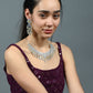Rajwada Yellow & Silver Alloy Embellished Jewellery Set For Women