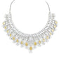 Rajwada Yellow & Silver Alloy Embellished Jewellery Set For Women