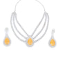 Rajwada Yellow Alloy Embellished Jewellery Set For Women