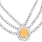 Rajwada Yellow Alloy Embellished Jewellery Set For Women