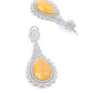 Rajwada Yellow Alloy Embellished Jewellery Set For Women