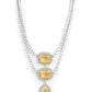 Rajwada Yellow Alloy Embellished Jewellery Set For Women