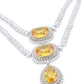 Rajwada Yellow Alloy Embellished Jewellery Set For Women