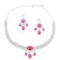 Rajwada Burgundy Alloy Embellished Jewellery Set For Women
