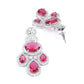 Rajwada Burgundy Alloy Embellished Jewellery Set For Women