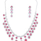 Rajwada Dark Pink Alloy Embellished Jewellery Set For Women