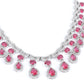 Rajwada Dark Pink Alloy Embellished Jewellery Set For Women