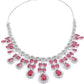 Rajwada Dark Pink Alloy Embellished Jewellery Set For Women
