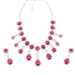 Rajwada Dark Pink Alloy Embellished Jewellery Set For Women