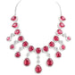Rajwada Dark Pink Alloy Embellished Jewellery Set For Women