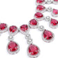 Rajwada Dark Pink Alloy Embellished Jewellery Set For Women