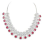 Rajwada Pink Alloy Embellished Jewellery Set For Women